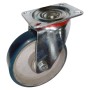 Blue Pu On Cast Iron Castors 370/380 Series Ptb