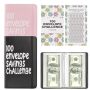 2PCS 100 Envelopes Money Saving Challenge MINI Money Saving Binder Budget Binder With Cash Envelopesnew 100 Day Savings Challenge Binder- Savings C