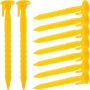 12PCS Heavy Duty Plastic Tent Stakes Canopy Pegs Beach Tent Pegs Portable