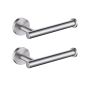 2PIECE Stainless Steel Toilet Roll Holder Wall Mounted Toilet Paper Holder