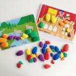 Rainbow Pebbles Activity Set - 48 Pebbles + 12 Activity Cards