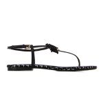 Flat Bow Sandals -black