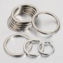 20PCS Stainless Steel Split Key Rings 1.5-5CM Jump Rings Metal Hook Ring For Keychain Making Hardware Accessories Diy Handmade Jewelry Making Small Business Supplies