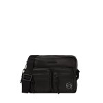 IKON Puffy Nylon Crossbody -black