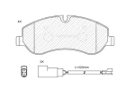 Stone Brake Pad Set Front SP93220