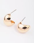Goldair Gold Chubby Ball Huggie Earrings