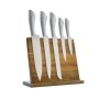 Acacia Wood Magnetic Knife Block 6 Piece