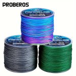 Durable 8 Strand Braided Fishing Line - 109YDS Unfade Wire Green grey multicolor Weaves 22LB-106LB Cord