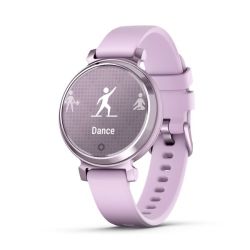 Garmin Lily 2 Active - Silver With Purple Jasmine Silicone Band