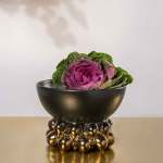 Osmosis Fruit Bowl Large - Matte Black & Bronze