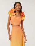 Rachel Petite Ruffle Top - 16 Golden Ombre