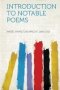 Introduction To Notable Poems (paperback)