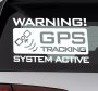 Gps Tracking Warning Sign Car Sticker