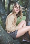 Fine-knit Cardigan - Beige Marl