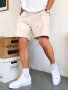 Men's Solid Color Non Stretch Elastic Waist Drawstring Shorts For Summer Casual Daily Wear