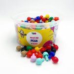 Tub Of Pegs 250PCS 10 Colours