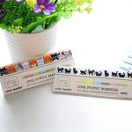 1PC Cat-themed Office Organizers: Charming Memo Markers & Bookmarks - Bright Fun & Stylish