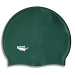 Spurt Plain Swim Cap – Bottle-green