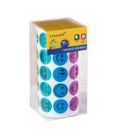Tower Large Faces Labels Mix Colours Roll 1000