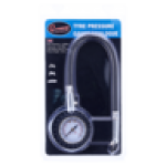 Black & Silver Analogue Tyre Pressure Gauge