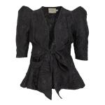 Black Floral Brocade Jacket