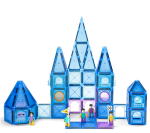 128 Pcs Magnetic Building Tiles Magic Blocks - Frozen Castle