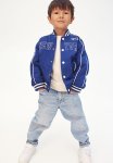 Padded Baseball Jacket - Blue Multi