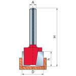 Mortising Router Bit D-31.75MM X H-12.7MM X H-56.2MM X Z-2 X A-1 2" 16-10850P