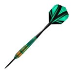 Vivid Brass Green 22G Steeltip Darts