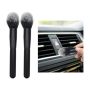 Ziciner 2 Pcs Car Detailing Brush Curved Soft Bristles Auto Removal Dust Collectors Universal Vehicle Dashboard Air Conditioner Vents Etc Interior