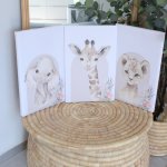 Canvases Simple Safari Beige Background