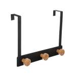 3 Hook Coat Hanger Black