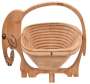 Wooden Collapsible Elephant Shape Basket Kitchen Fruits