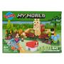 Pixel World Animal Enclosure Building Block Set - Multi-colour