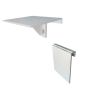 Folding Wall Mounted Drop-leaf Table 50X50CM White