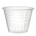 Medicine Cups Plastic 100ML 20S