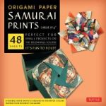 Origami Paper Samurai Print Large Mixed Media Product Origami Paper