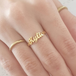 CAS101796 - Sterling Silver Personalized Name Ring