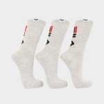 FILA 3 Pk Kaden Tube Sock _ 181131 _ Grey - L Grey