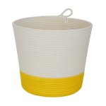 Mia Melange - Large Planter - Yellow White & Yellow - 21CM