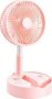 Foldable/extendable Pedestal Fan With Bluetooth Speaker Pink