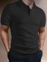 Men's Solid Short Sleeve Golf T-Shirt For Summer Outdoor Business