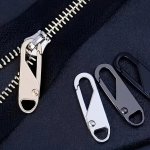 4PCS Universal Activity Zipper Piece Metal Pull Lock Head Case Bag Repair Zipper Piece Clothes Accessories Removable Zipper Head