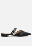 Plum Raya Slip-on Flat - All Black
