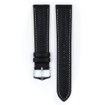 Boston Calf Watch Strap In Black - 24MM