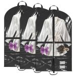 3PACK Garment Bags For Dance Costumes Clear Dance Garment Bags For Dancers Kids Garments Bag With 4 Zipper Pockets For Hanging C