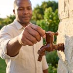 Durable Pvc Outdoor Garden Cross-handle Tap