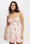 Cotton On Haven Tiered MINI Dress - Beachside Toile Red
