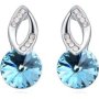 Za Circular Earrings With Crystals From Swarovski