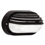 Oval Eyelid Pvc Bulkhead Clear Glass Black white IP54 Es